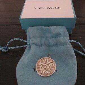 Tiffany & Co. Love Bug Round Charm for Pendant or Bracelet Sterling Silver 925
